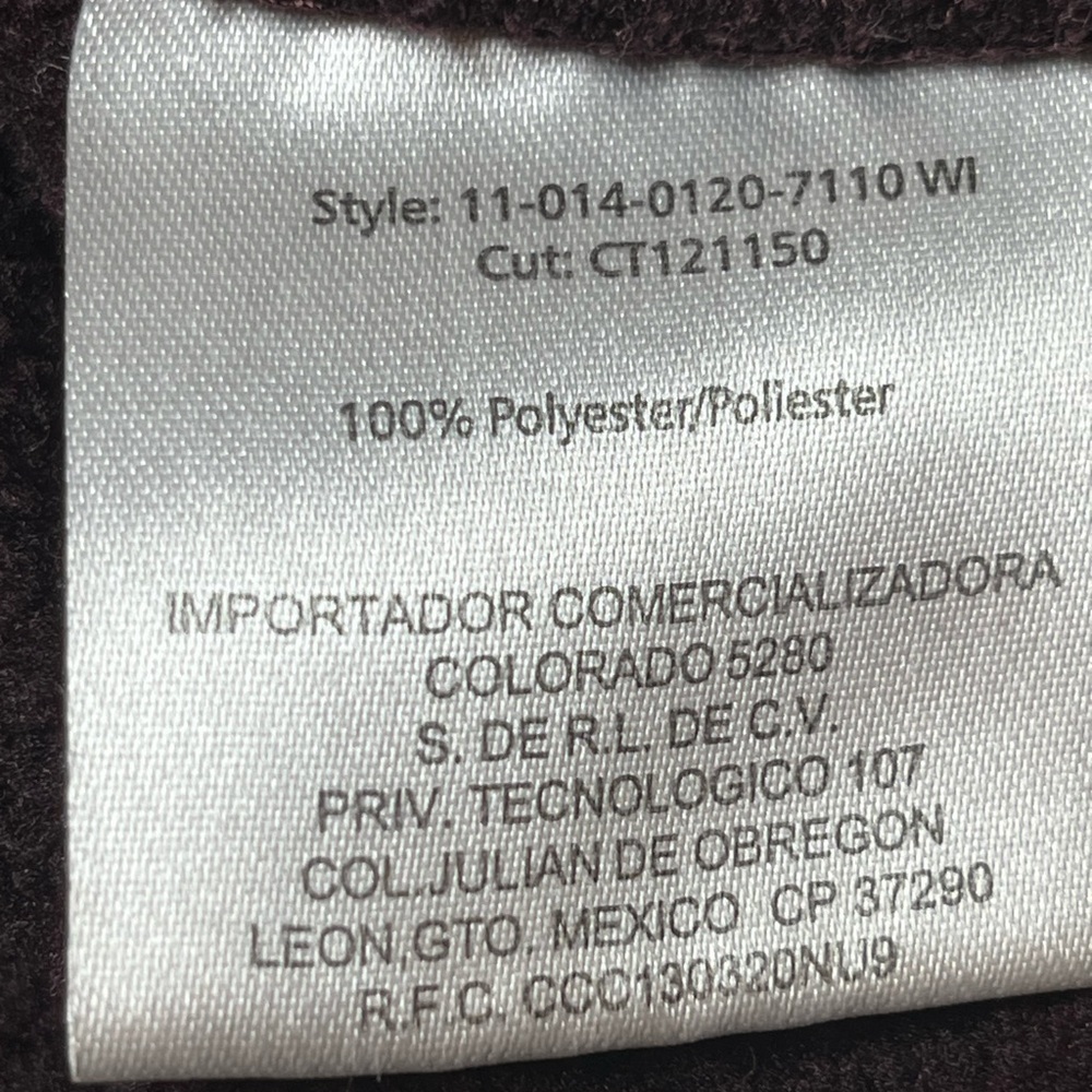 Stetson Men's Burgundy Rugged 1/4 Zip Sweater, 2XL - Picture 8 of 11